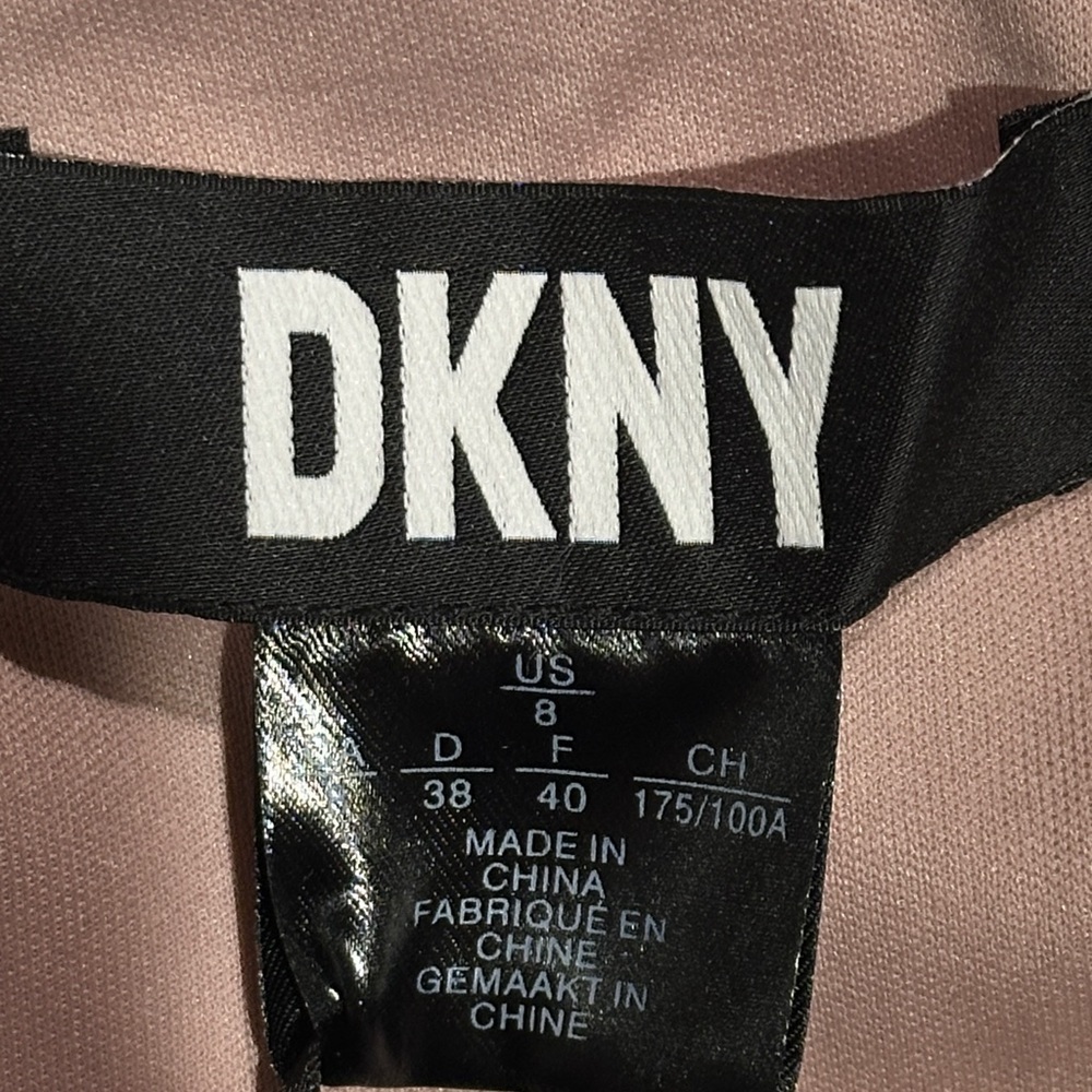 DKNY Blush Pink One-Shoulder Evening Gown – Size 8 - NWT - Picture 2 of 8